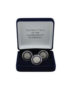 GREAT SEAL CUFFLINKS/ LAPEL PIN SET