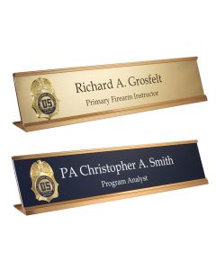 DEPARTMENT OF JUSTICE DESK NAME PLATE