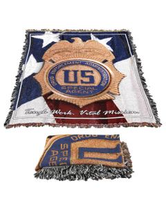 WOVEN THROW BLANKET DEA - US IN MIDDLE