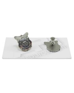DEA 50th Anniversary Badge Pin - Silver